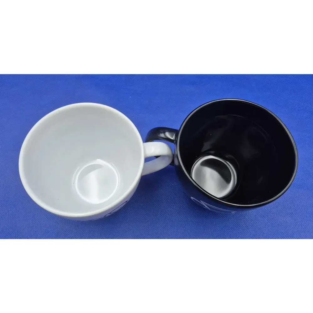 Authentic Disney Parks MR/MRS Black White Mugs 15oz Set of 2 Mickey & Minnie